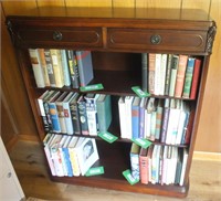 VINTAGE WOODEN BOOKSHELF WITH DRAWERS*
