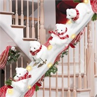 Polar Bear Christmas Staircase Decorations Set Ban