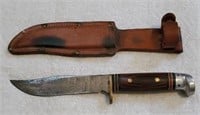 Western heavy-duty knife with sheath