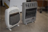 Two Gas Heaters - One Marked "Comfort Glow"