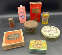 VTG ADVERTISING TINS: PLAYERS NAVY CUT CIGS & MORE