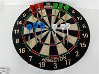 Narkhall Kingston Dart Board & 4 Sets Darts