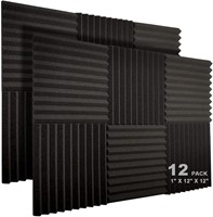SEALED-JBER 12 Pack Acoustic Foam Panels