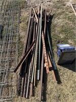 LOT OF 16 STEEL FENCE POST