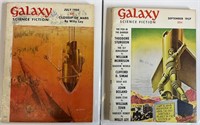 2pc 1954-57 Galaxy Science Fiction Digests