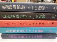 5 JD Robb Hardcover Books
