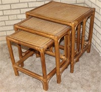 Vintage Ratan Nesting Tables