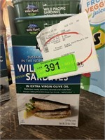 Wild Pacific 8cans sardines in Xtra virgin olive
