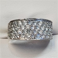 $240 Silver Aquamarine(1.4ct) Ring