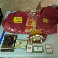 Seed Hat, Coat, Farmall Napkin Holder/S&P