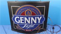 Genny Beer Sign (works)