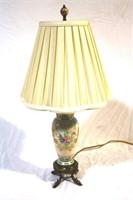 Vintage Porcelain Lamp - 25" tall