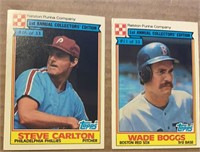2 - 1984 Ralston Purina Baseball - Boggs / Carlton