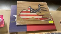 Texas Flag & U.S.A. Flag Wall Decor