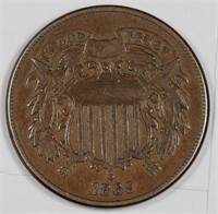 1869 2 Cent Piece