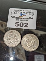 1963 CDN 0.50 cent Coins