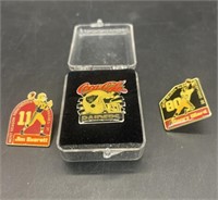 3 Vintage NFL Lapel Pins