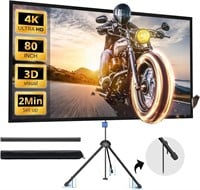 80" Projector Screen with Stand