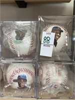 LOT OF 4 PICTURE BASEBALLS