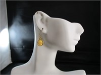 Maximiliano Emperador Gold Coin Earring