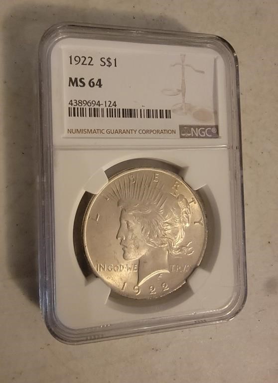 Graded 1922 US Dollar