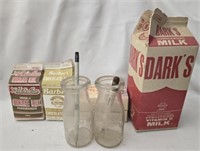 Estate lot of vintage milk cartons