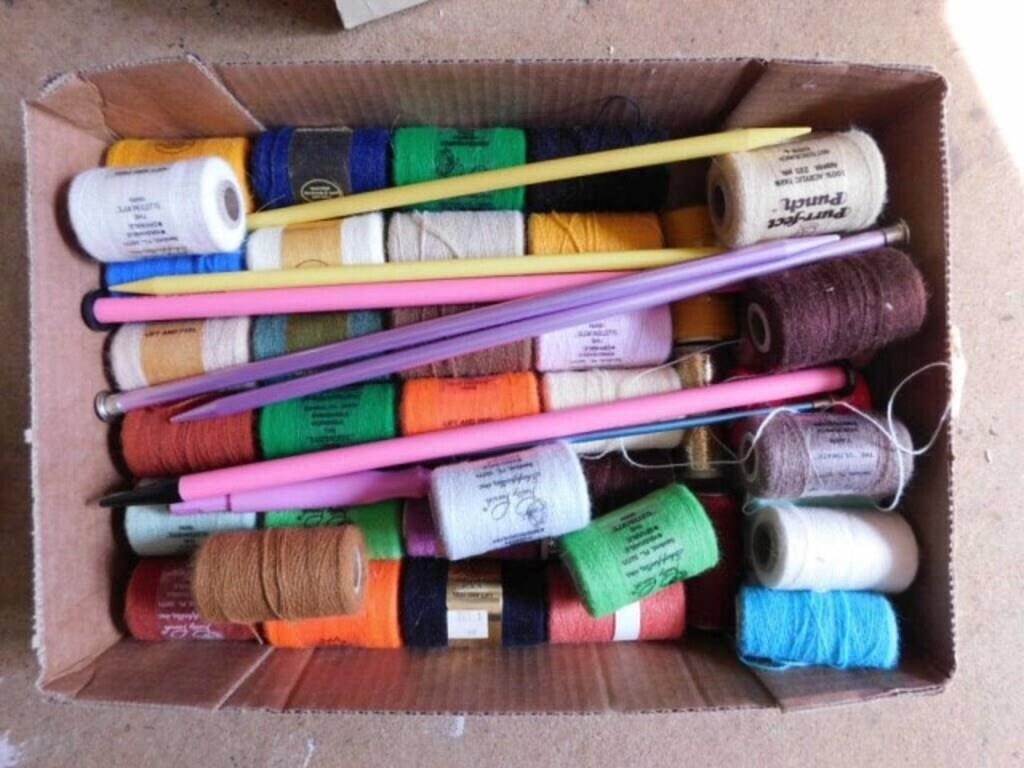 20 plus new spools of punch embroidery yarn &