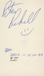 Peter Reckell signature cut