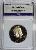 1982-S KENNEDY HALF DOLLAR ICGA PERFECT GEM