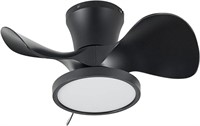 ocioc Quiet Ceiling Fan with LED Light 22 inch Lar