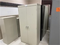 School Surplus Room -Rows of File Cabinets,Lockers