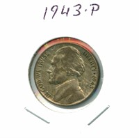 1943-P Silver War Nickel