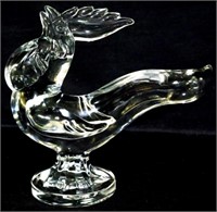 Nadine Pankow Crystal Rooster Figurine 7.5"