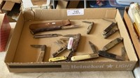 Flat of Vintage Knives