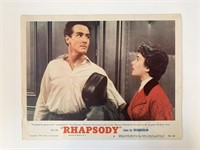 Rhapsody original 1954 vintage lobby card