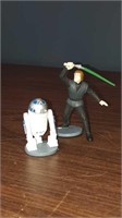 Pair of vintage Star Wars figurines Luke