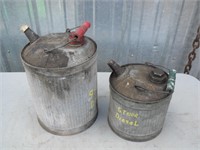 Antique Galvanized Fuel Cans