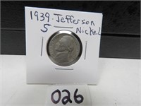 1939-s Jefferson Nickel VG