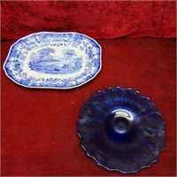 Jane Seymour Spode 14" oval platter & more.