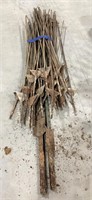 Metal posts-48in-approx 25 w/2-80in posts