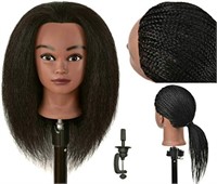 FUTAI Real 100% Human Hair Mannequin Head with Tab