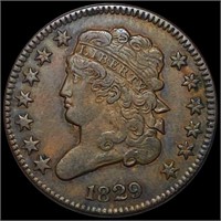 1829 Classic Head Half Cent LIGHTLY CIRCULATED