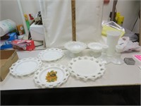 NO SHIPPING - Assorted Milk Glass