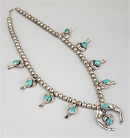 Sterling Silver & Turquoise ML Necklace.