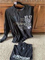 LONG SLEEVES PENGUINS XL SHIRT, REEBOK XL LONG