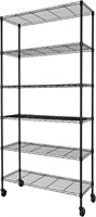 6-Shelf Adjustable Heavy Duty Storage Shelving