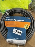 25 FT DRAIN PIPE AUGER RETAIL $30