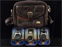 3 Route 66 watches in collector tins and more.