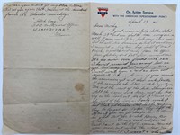 WWI AEF letter home from France
