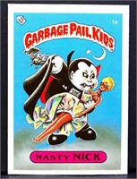 1985 Garbage Pail Kids 1A Nasty Nick card